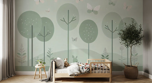 Design F0453 — Papier peint Animaux Forêt — Novomur