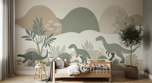 Design F0583 — Papier peint Dinosaures Enfant — Novomur