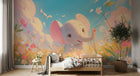 Design F0794 — Papier peint Safari Bébé Pastel — Novomur