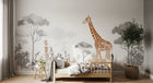 Design F0979 — Papier peint Safari Savane Aquarelle — Novomur