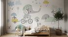 Design SD0288 — Papier peint Safari Bébé Pastel — Novomur