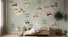 Design SD0718 — Papier peint Carte du Monde Enfant — Novomur