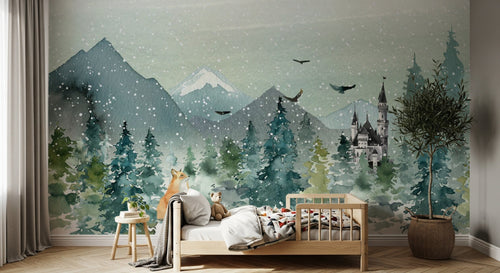 Design SL0111 — Papier peint Animaux Forêt - Collection 2 — Novomur