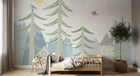 Design SL0840 — Papier peint Forêt Pins et Sapins - Collection 3 — Novomur