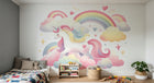 Design A0012 — Papier peint Licorne Enfant — Novomur