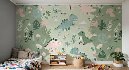 Design A0027 — Papier peint Dinosaures Enfant — Novomur