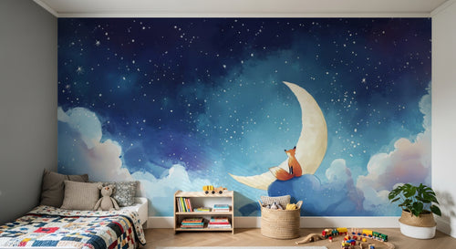 Design A0141 — Papier peint Ciel Nocturne Enfant - Collection 2 — Novomur
