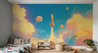 Design A0234 — Papier peint Espace Planètes Enfant — Novomur