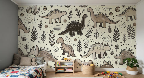 Design A0311 — Papier peint Dinosaures Enfant — Novomur