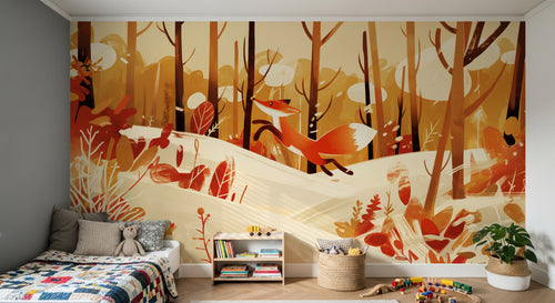 Design A0517 — Papier peint Animaux Forêt — Novomur