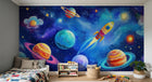 Design A0521 — Papier peint Espace Planètes Enfant — Novomur