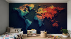 Papier peint Carte du Monde - Sur mesure - Design A0581