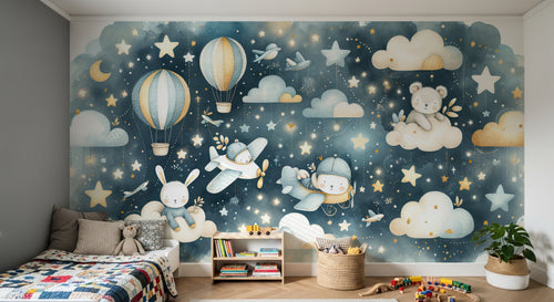 Design A0650 — Papier peint Ciel Nocturne Enfant - Collection 1 — Novomur