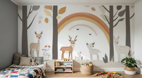 Design A0683 — Papier peint Animaux Forêt - Collection 2 — Novomur