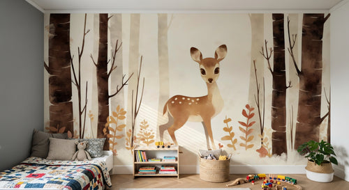 Design A0722 — Papier peint Animaux Forêt — Novomur