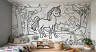 Design A0731 — Papier peint Licorne Enfant — Novomur