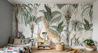 Design B006 — Papier peint Safari botanique vintage feuillage majestueux — Novomur