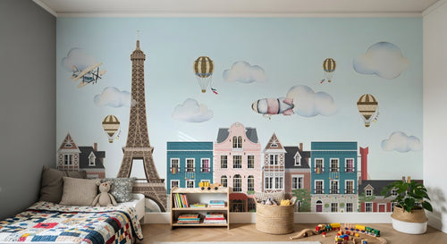 Design D0017 — Papier peint Architecture et Villes — Novomur