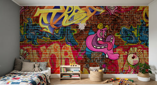 Design D0038 — Papier peint Graffiti Street Art — Novomur