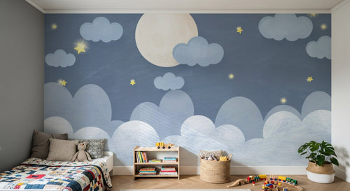 Design D0048 — Papier peint Ciel Nocturne Enfant - Collection 2 — Novomur