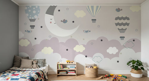 Design D0057 — Papier peint Ciel Nocturne Enfant - Collection 1 — Novomur