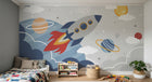 Design D0946 — Papier peint Espace Planètes Enfant — Novomur