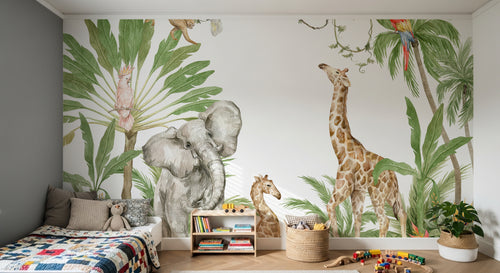 Design D0999 — Papier peint Safari Jungle Animaux - Collection 2 — Novomur