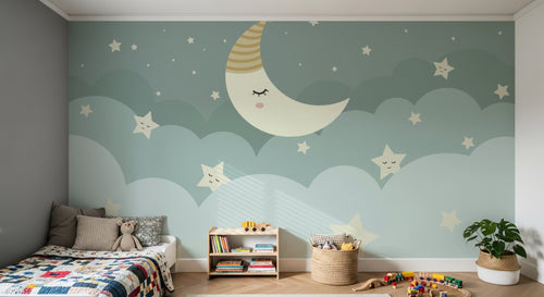 Design F0112 — Papier peint Ciel Nocturne Enfant - Collection 1 — Novomur