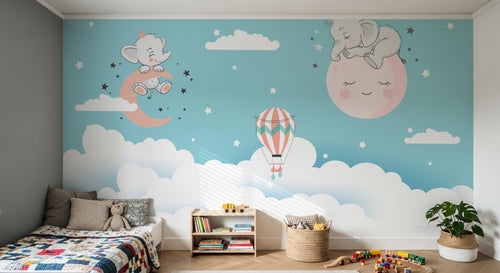 Papier peint Montgolfieres Enfant - 8 designs exclusifs - Design F0419