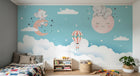 Design F0419 — Papier peint Safari Bébé Pastel — Novomur