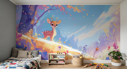Design F0939 — Papier peint Animaux Forêt — Novomur
