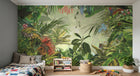 Design L1084 — Papier peint Jungle Enfant Tigre & Singes — Novomur