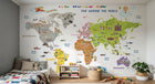 Design SD0287 — Papier peint Carte du Monde Enfant — Novomur
