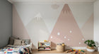 Design SL0147 — Papier peint Montagne Scandinave Enfant — Novomur
