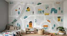 Design SL0771 — Papier peint Avions et Véhicules Enfant — Novomur