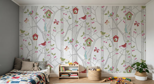 Design ZX0632 — Papier peint Animaux Forêt - Collection 2 — Novomur