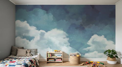Design ZX0660 — Papier peint Ciel Nocturne Enfant - Collection 2 — Novomur