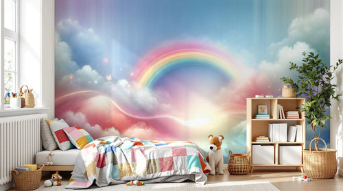Design A0001 — Papier peint Arc en Ciel Bébé - Collection 1 — Novomur