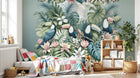 Design A0010 — Papier peint Palmier Tropical Vintage Sépia — Novomur