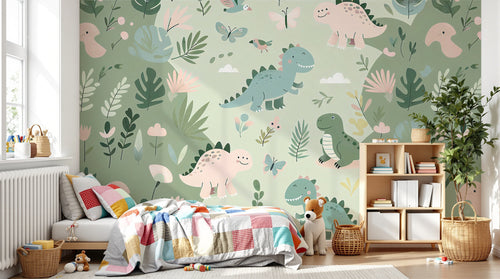 Design A0027 — Papier peint Dinosaures Enfant — Novomur