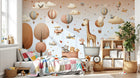 Design A0259 — Papier peint Safari Savane Aquarelle — Novomur