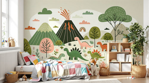 Design A0286 — Papier peint Dinosaures Enfant — Novomur