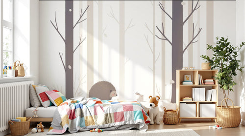 Design A0298 — Papier peint Animaux Forêt — Novomur