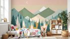 Design A0310 — Papier peint Montagne Scandinave Enfant — Novomur