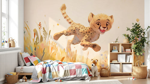 Design A0374 — Papier peint Safari Bébé Pastel — Novomur