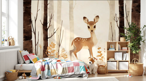 Design A0722 — Papier peint Animaux Forêt — Novomur