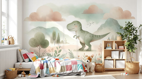 Design A0802 — Papier peint Dinosaures Enfant — Novomur
