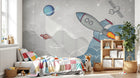 Design C0145 — Papier peint Espace Planètes Enfant — Novomur