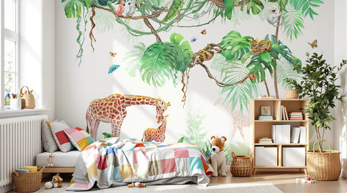 Design C0846 — Papier peint Safari Jungle Animaux - Collection 2 — Novomur