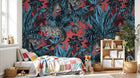 Design D0143 — Papier peint Jungle Enfant Tigre & Singes — motif grand — Novomur